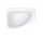 Corner bathtub asymmetric Roca Aquamarina left, white, acrylic, 175 x 120 cm, legs w zestawie
