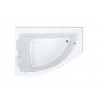 Corner bathtub asymmetric Roca Aquamarina left, white, acrylic, 175 x 100 cm, legs w zestawie- sanitbuy.pl