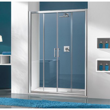 Door sliding Sanpast 4/TX5b, 4-piece, 130x190 cm, glass transparent W0, Glass Protect- sanitbuy.pl
