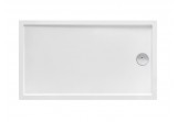 Shower tray rectangular, acrylic Roca Granada Medio 140 x 80 x 7,5 cm, white 