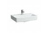 Washbasin wall mounted Laufen Pro S 55 x 38 cm, white, battery hole pośrodku, polished bottom
