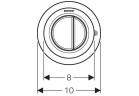 Flush button uruchamiający do WC Geberit Sigma 01 pneumatyczny, ręczny, dwudzielny, concealed, chrome shine, meblowy