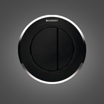 Flush button uruchamiający do WC Geberit Typ 10 pneumatyczny, matt chromee/shiny, ręczny, dwudzielny, concealed- sanitbuy.pl