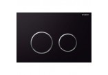 Flush button uruchamiający do WC Geberit Sigma 20 black/shiny chromee/black, 2 zakresy- sanitbuy.pl