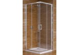 Corner shower cabin Hüppe ena 2.0 door sliding two-piece, silver shine, transparent Anti-Plaque- sanitbuy.pl
