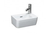 Washbasin rectangular Laufen Pro hanging, 36 x 25 cm, white, with tap hole on the right