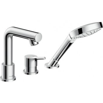 Bath tap Hansgrohe Talis S, 3-hole, for installation on the tub, DN15, chrome- sanitbuy.pl