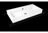 Countertop washbasin Kaldewei Puro 90 x 46 x 12 cm, steel, white, battery hole, z overflow, powierzchnia uszlachetniona