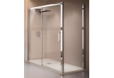 Door shower sliding Novellini Kuadra 2P 132-138 cm right, profil chrome, transparent glass