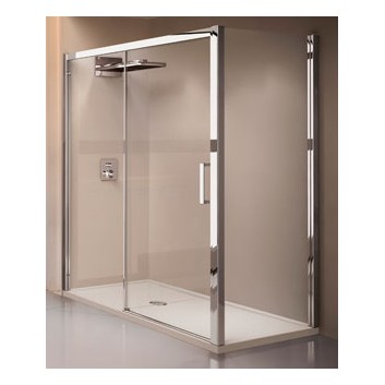 Drzwi prysznicowe przesuwane Novellini Kuadra 2P 150-156 cm lewe - sanitbuy.pl