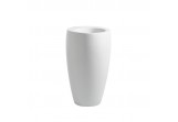 Washbasin freestanding with pedestal Laufen ILBAGNOLESSI ONE 53 x 90 cm, white LCC, without tap hole