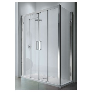 Drzwi prysznicowe podwójne przesuwane Novellini Kuadra 2A 126-132 cm- sanitbuy.pl