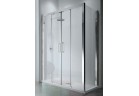 Door shower double sliding Novellini Kuadra 2A 132-138 cm, profil chrome, transparent glass