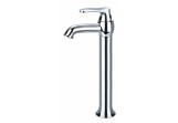 Washbasin faucet with waste tall Omnires Art Deco height 32cm - chrome
