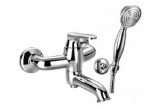 Bath tap with shower set Omnires Art Deco - chrome