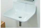 Wall-hung washbasin Flaminia Plate 54 white shine, 54 x 46 cm, without overflow- sanitbuy.pl