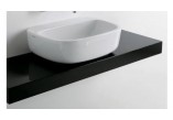 Shelf pod umywalki Flaminia Void 44, 250-80 x 46 x 10 cm, black shine, material: pietraluce- sanitbuy.pl