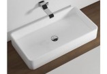 Countertop washbasin Flaminia Miniwash 75 white shine, 75 x 40 x 13 cm, without overflow- sanitbuy.pl