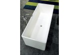 Bathtub rectangular Flaminia Wash 150 x 70 x 58 cm, white shine, wyprofilowana, overflow- sanitbuy.pl