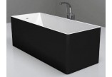 Bathtub rectangular Flaminia Wash Bicolor 150 x 70 x 58 cm, beżowa/white, wyprofilowana, overflow- sanitbuy.pl