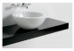 Shelf pod umywalki Flaminia Mono' 74, 250-100 x 46 x 10 cm, black shine, material: pietraluce- sanitbuy.pl