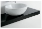 Shelf pod umywalki Flaminia Fonte 74, 250-80 x 46 x 10 cm, black shine, material: pietraluce- sanitbuy.pl