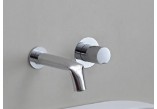 Bidet mixer, standing Flaminia Fold chrome, wys. 16,3 cm, set drain Stop&Go- sanitbuy.pl