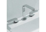 Washbasin faucet, wall mounted Flaminia One chrome, dł. 20,5 cm, 3-hole, set drain - sanitbuy.pl