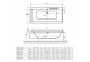 Bathtub Excellent Pryzmat rectangular 190x90 cm, white- sanitbuy.pl