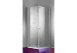 Drzwi prysznicowe Huppe Design 501 - skrzydłowe, szer. 1000mm, z powłoką Anti-Plaque, profil chrom eloxal- sanitbuy.pl