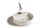 Countertop washbasin Galassia SmartB white, śr. 45 cm, with tap hole