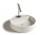 Countertop washbasin Galassia SmartB white, śr. 45 cm, with tap hole