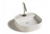 Countertop washbasin Galassia SmartB white, 45 x 45 cm, with tap hole