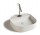 Countertop washbasin Galassia SmartB white, 45 x 45 cm, with tap hole