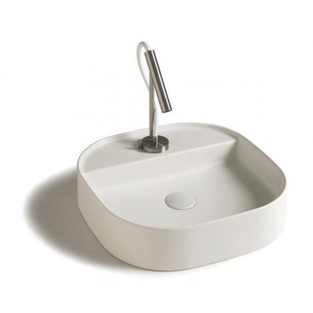 Countertop washbasin Galassia SmartB white, śr. 45 cm, with tap hole- sanitbuy.pl