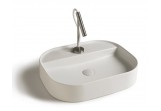 Countertop washbasin Galassia SmartB white, 55 x 45 cm, with tap hole