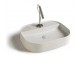 Countertop washbasin Galassia SmartB white, 45 x 45 cm, with tap hole- sanitbuy.pl