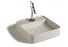 Countertop washbasin, square Galassia SmartB white, 45 x 45 cm, with tap hole