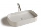 Countertop washbasin, rectangular Galassia SmartB white, 55 x 38 cm, without hole i półki na baterię- sanitbuy.pl