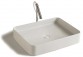 Countertop washbasin, rectangular Galassia SmartB white, 65 x 38 cm, without hole i półki na baterię- sanitbuy.pl