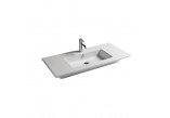Washbasin wall-hung/countertop Galassia Eden white, 121 x 46 x 12 cm, overflow i battery hole- sanitbuy.pl