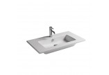 Wall-hung washbasin/drop in Galassia Eden white, 91 x 46 x 15 cm, overflow i battery hole- sanitbuy.pl