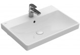 Vanity washbasin, rectangular Villeroy & Boch white Alpin, 80 x 47 x 16,5 cm, overflow, battery hole- sanitbuy.pl