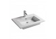 Wall-hung washbasin/drop in Galassia Eden white, 81 x 46 x 15 cm, overflow i battery hole- sanitbuy.pl