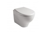 Bowl washdown model WC, hanging Galassia Eden white, bez rantu, 53 x 36 cm- sanitbuy.pl
