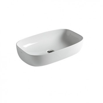 Wall-hung washbasin, rectangular Villeroy & Boch white Alpin, 45 x 37 x 15 cm, overflow, battery hole, powłoka CeramicPlus- sanitbuy.pl