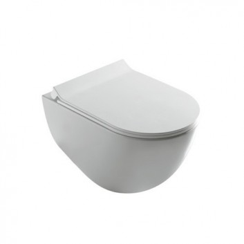 Bowl washdown model WC, hanging Galassia Eden white, 53 x 36 cm- sanitbuy.pl