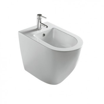 Back to wall bidet Galassia Eden white, 53 x 36 x 42 cm- sanitbuy.pl