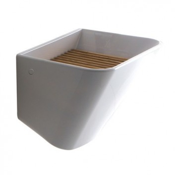 Wall-hung washbasin/drop in Galassia Dream white, 91 x 46 x 18 cm, battery hole- sanitbuy.pl