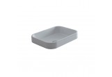 Countertop washbasin, vanity Galassia MEG11 white, 50 x 38 x 7 cm, without overflow, without tap hole